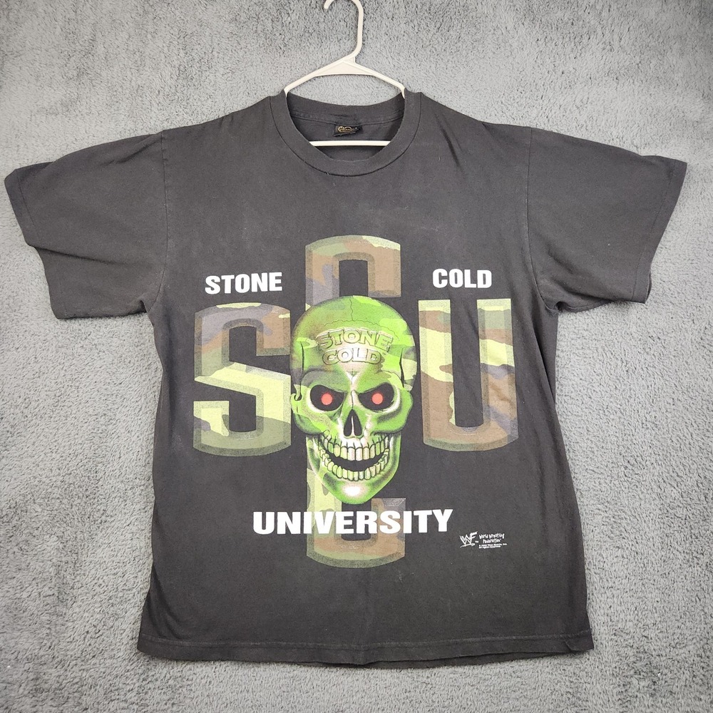 Stone‎ Cold Steve Austin VTG Shirt Men's XL Hard Knocks WWF WWE 90's Changes Tag